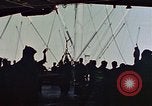 Image of hangar deck of carrier Pacific Ocean, 1945, second 35 stock footage video 65675052158