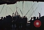 Image of hangar deck of carrier Pacific Ocean, 1945, second 39 stock footage video 65675052158