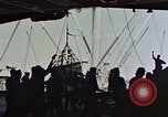 Image of hangar deck of carrier Pacific Ocean, 1945, second 41 stock footage video 65675052158
