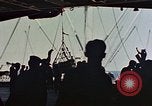 Image of hangar deck of carrier Pacific Ocean, 1945, second 43 stock footage video 65675052158