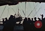 Image of hangar deck of carrier Pacific Ocean, 1945, second 44 stock footage video 65675052158
