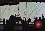 Image of hangar deck of carrier Pacific Ocean, 1945, second 45 stock footage video 65675052158
