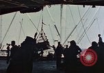 Image of hangar deck of carrier Pacific Ocean, 1945, second 46 stock footage video 65675052158