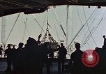 Image of hangar deck of carrier Pacific Ocean, 1945, second 51 stock footage video 65675052158