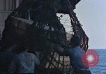 Image of hangar deck of carrier Pacific Ocean, 1945, second 54 stock footage video 65675052158