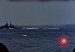 Image of battleship Pacific Ocean, 1945, second 22 stock footage video 65675052159