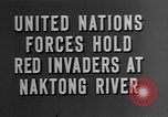 Image of bridge building across Naktong River Korea, 1950, second 3 stock footage video 65675052161