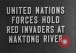 Image of bridge building across Naktong River Korea, 1950, second 6 stock footage video 65675052161