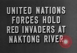 Image of bridge building across Naktong River Korea, 1950, second 7 stock footage video 65675052161