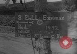 Image of bridge building across Naktong River Korea, 1950, second 11 stock footage video 65675052161