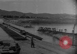 Image of bridge building across Naktong River Korea, 1950, second 15 stock footage video 65675052161