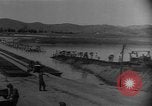 Image of bridge building across Naktong River Korea, 1950, second 18 stock footage video 65675052161