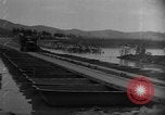 Image of bridge building across Naktong River Korea, 1950, second 28 stock footage video 65675052161