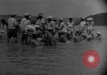 Image of bridge building across Naktong River Korea, 1950, second 33 stock footage video 65675052161