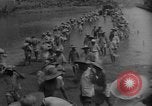 Image of bridge building across Naktong River Korea, 1950, second 40 stock footage video 65675052161