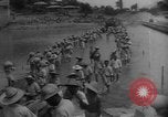Image of bridge building across Naktong River Korea, 1950, second 42 stock footage video 65675052161