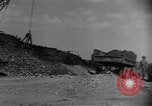 Image of bridge building across Naktong River Korea, 1950, second 57 stock footage video 65675052161