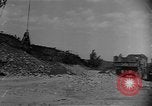 Image of bridge building across Naktong River Korea, 1950, second 60 stock footage video 65675052161