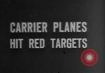Image of rockets strafe enemy positions  Korea, 1950, second 1 stock footage video 65675052164