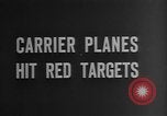 Image of rockets strafe enemy positions  Korea, 1950, second 7 stock footage video 65675052164