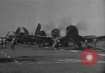 Image of rockets strafe enemy positions  Korea, 1950, second 57 stock footage video 65675052164