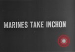 Standbild erste marines Division während des Korea Krieges Inchon Incheon South Korea, 1950, aus Sekunde 3 historischem Filmmaterial Videoclip 65675052167