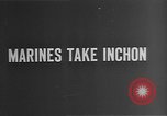 Standbild erste marines Division während des Korea Krieges Inchon Incheon South Korea, 1950, aus Sekunde 4 historischem Filmmaterial Videoclip 65675052167