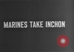 Standbild erste marines Division während des Korea Krieges Inchon Incheon South Korea, 1950, aus Sekunde 6 historischem Filmmaterial Videoclip 65675052167