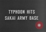 Immagine di Typhoon hits United States Army Base Sakai Giappone, 1950, secondo 3 filmato di repertorio 65675052173