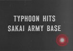 Immagine di Typhoon hits United States Army Base Sakai Giappone, 1950, secondo 5 filmato di repertorio 65675052173
