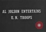 Immagine di Al Jolson Pusan Corea, 1950, secondo 5 filmato di repertorio 65675052174