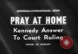 Standbild John F Kennedy fordert Gebet Washington DC USA, 1962, aus Sekunde 1 historischem Filmmaterial Videoclip 65675052196