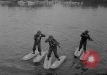Image of troops walking on water Washington DC USA, 1962, second 19 stock footage video 65675052198