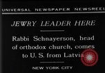Image of Rabi Schnayerson New York United States USA, 1929, second 8 stock footage video 65675052215