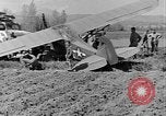 Image of Crashed Piper Cub (L-4) airplane prepared for towing Italy, 1944, second 43 stock footage video 65675052267