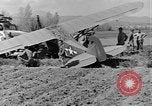 Image of Crashed Piper Cub (L-4) airplane prepared for towing Italy, 1944, second 46 stock footage video 65675052267