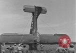 Image of Inverted US Army Stinson L-5 plane on field Italy, 1944, second 55 stock footage video 65675052268