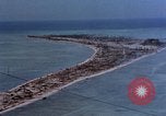 Image of aerial view of Tarawa Atoll Tarawa Gilbert Islands, 1943, second 16 stock footage video 65675052289
