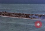 Image of aerial view of Tarawa Atoll Tarawa Gilbert Islands, 1943, second 36 stock footage video 65675052289