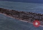 Image of aerial view of Tarawa Atoll Tarawa Gilbert Islands, 1943, second 40 stock footage video 65675052289