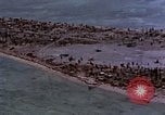 Image of aerial view of Tarawa Atoll Tarawa Gilbert Islands, 1943, second 46 stock footage video 65675052289