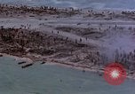 Image of aerial view of Tarawa Atoll Tarawa Gilbert Islands, 1943, second 55 stock footage video 65675052289