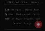 Image of Elihu Root Washington DC USA, 1921, second 25 stock footage video 65675052453