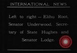 Image of Elihu Root Washington DC USA, 1921, second 26 stock footage video 65675052453