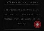 Image of President Warren G Harding Washington DC USA, 1921, second 1 stock footage video 65675052454
