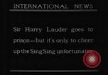 Image of Sir Harry Lauder Ossining New York USA, 1921, second 3 stock footage video 65675052455