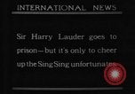 Image of Sir Harry Lauder Ossining New York USA, 1921, second 7 stock footage video 65675052455