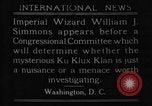 Image of William J Simmons of KKK Washington DC USA, 1921, second 7 stock footage video 65675052456
