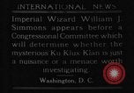 Image of William J Simmons of KKK Washington DC USA, 1921, second 10 stock footage video 65675052456