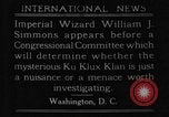 Image of William J Simmons of KKK Washington DC USA, 1921, second 13 stock footage video 65675052456